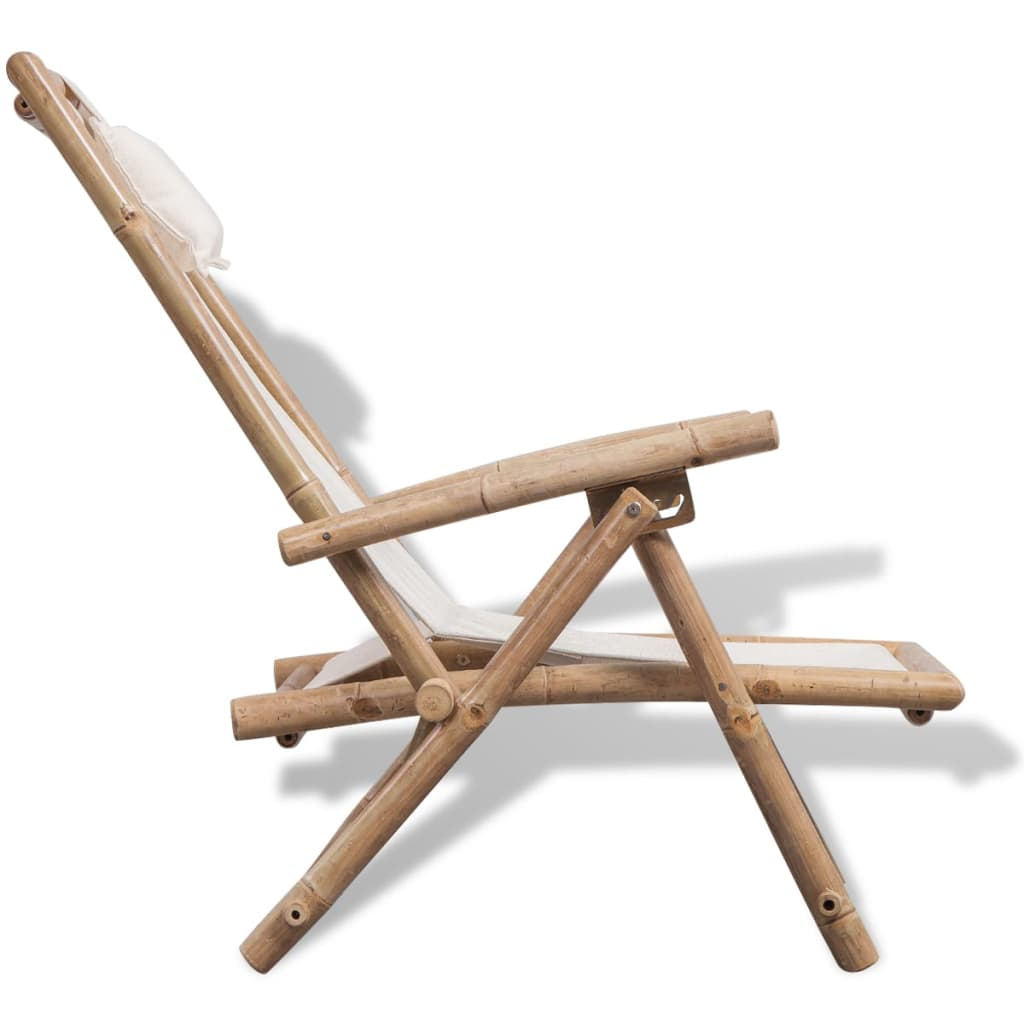  Outdoor Bamboo Deck Chair