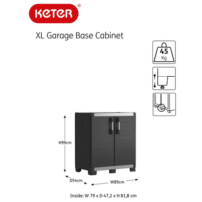 Keter Low Storage Cabinet | Jscapes Home and Garden