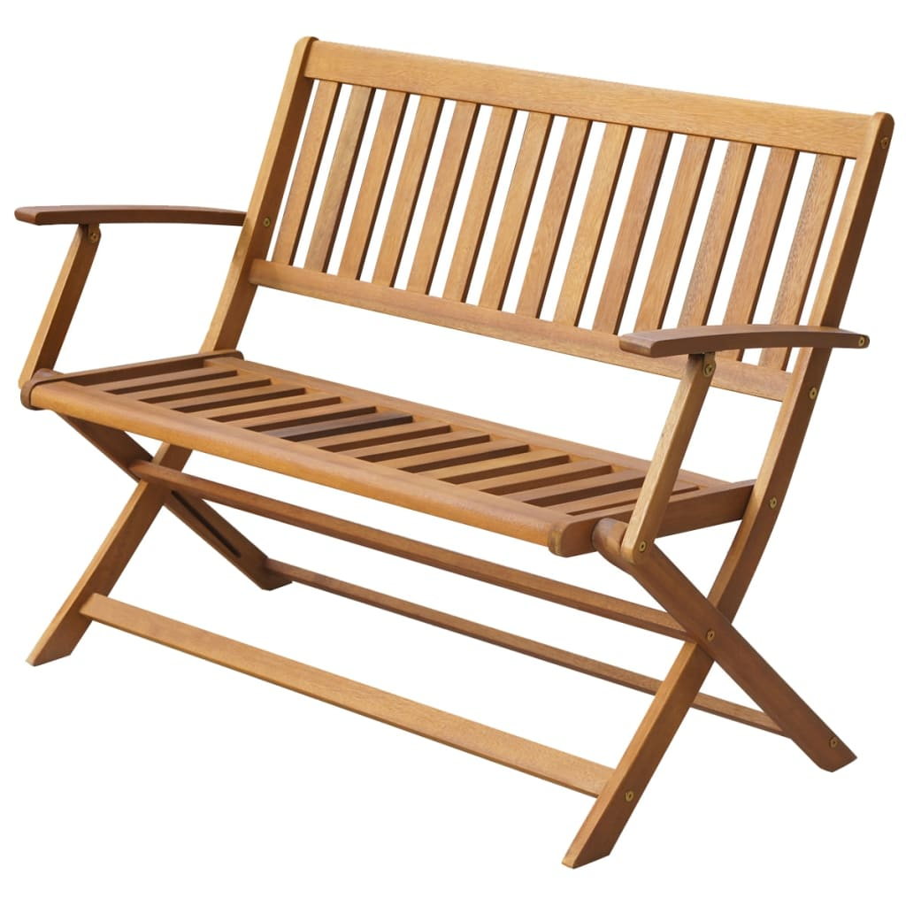  Solid Acacia Wood Garden Bench 120 cm