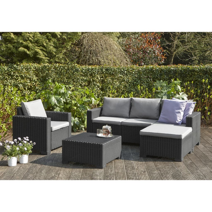 Grey Outdoor Ottoman | Jscapes Home and Garden    