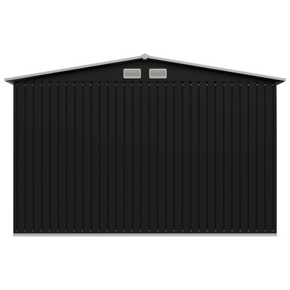 Garden Storage Shed Anthracite Steel 257x205x178 cm