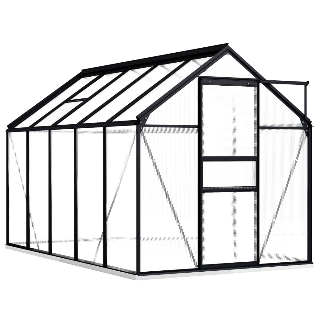 Aluminium Greenhouse with Base Frame 5.89 m²