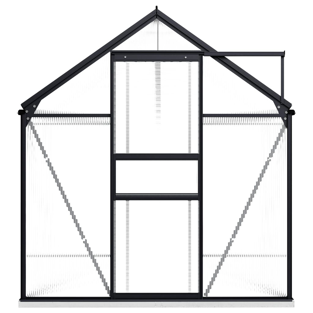 Aluminium Greenhouse with Base Frame 5.89 m²