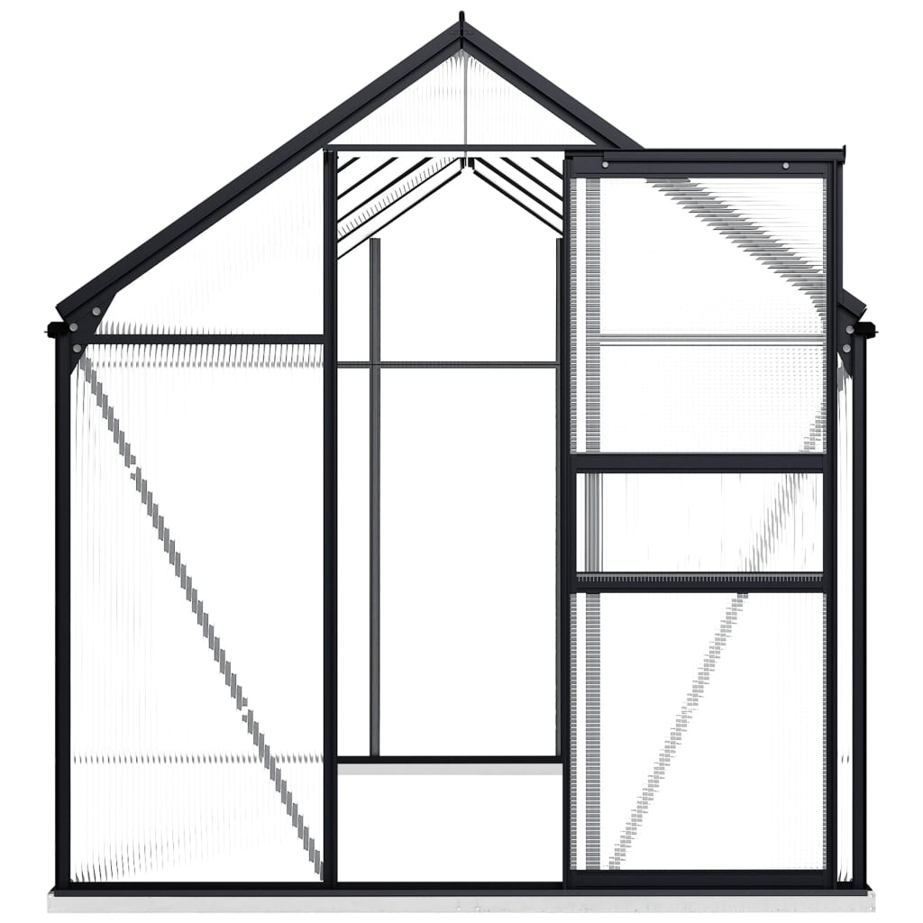 Aluminium Greenhouse with Base Frame 5.89 m²