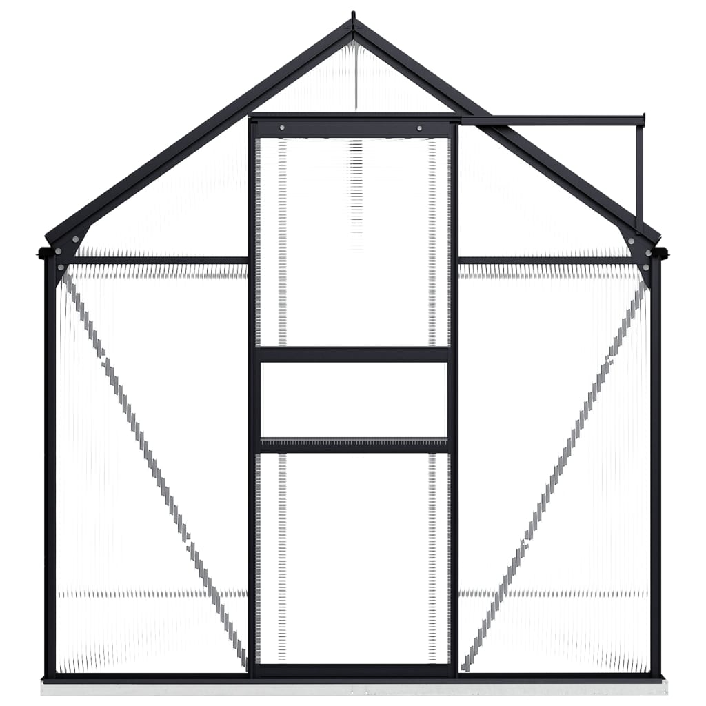 Aluminium Greenhouse with Base Frame 4.75 m²