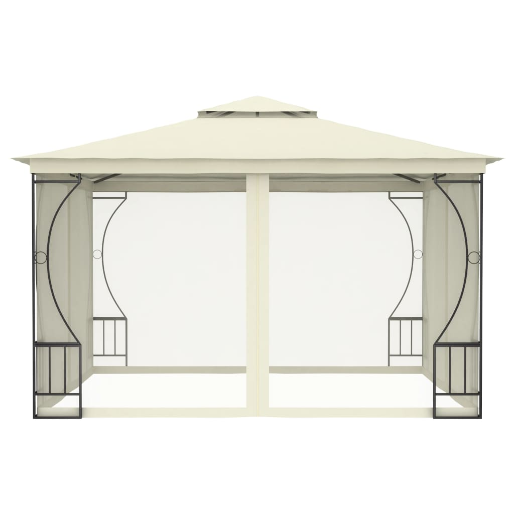 Cream Gazebo with Nets