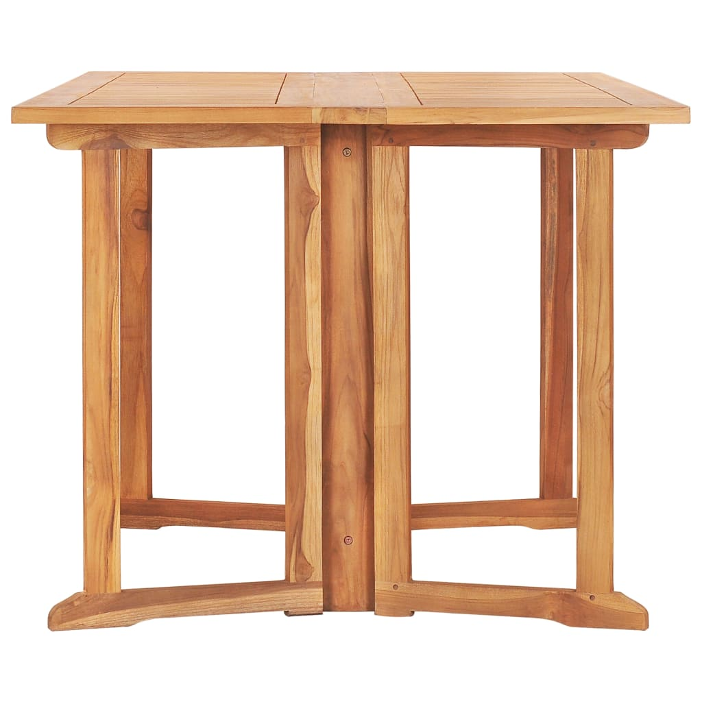 7 Piece Solid Teak Wood Folding Outdoor Dining Set