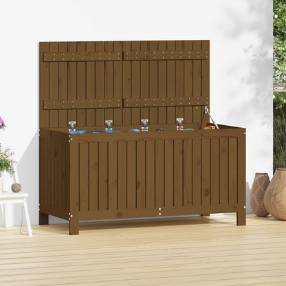 Honey Brown Garden Storage Box 121x55x64 cm