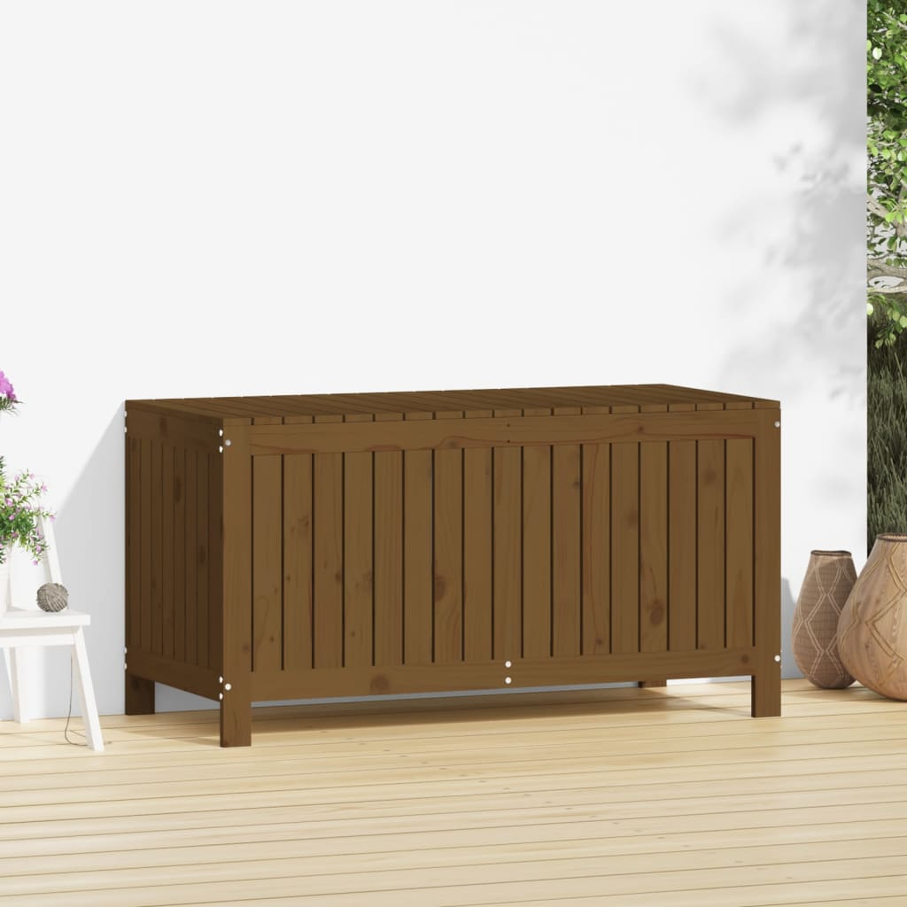 Honey Brown Garden Storage Box 121x55x64 cm