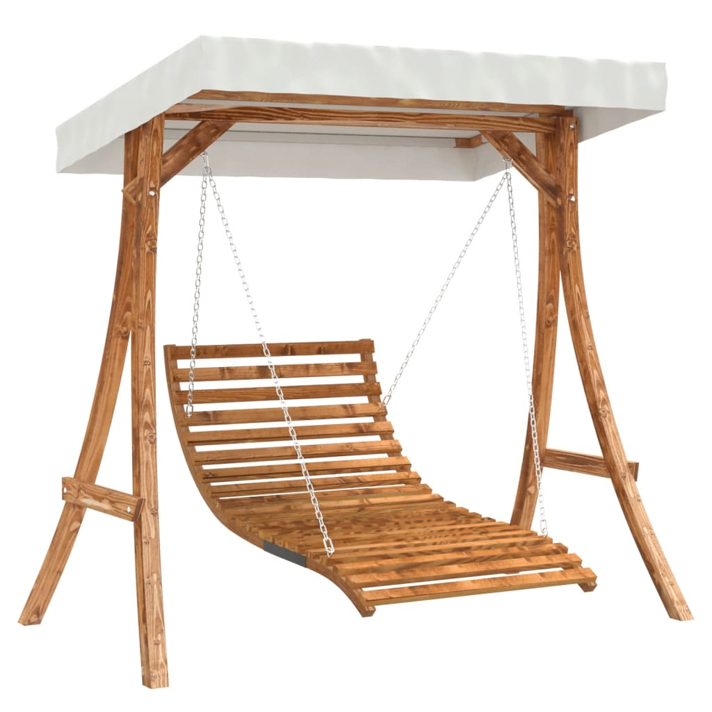 Solid Wood Swing Bed with Canopy | Jscapes Home and Garden