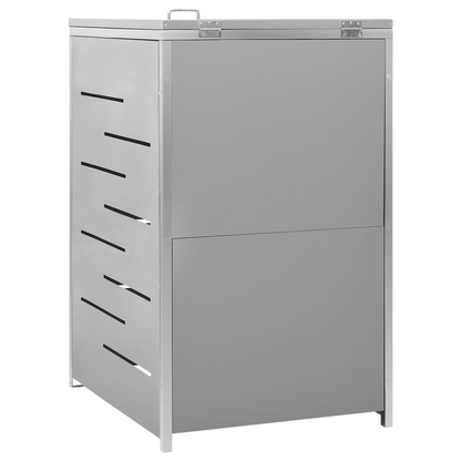 Single Wheelie Bin Shed Stainless Steel