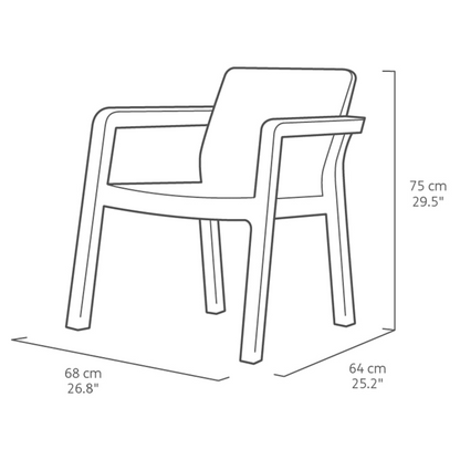 Keter Emily Balcony Furniture Set