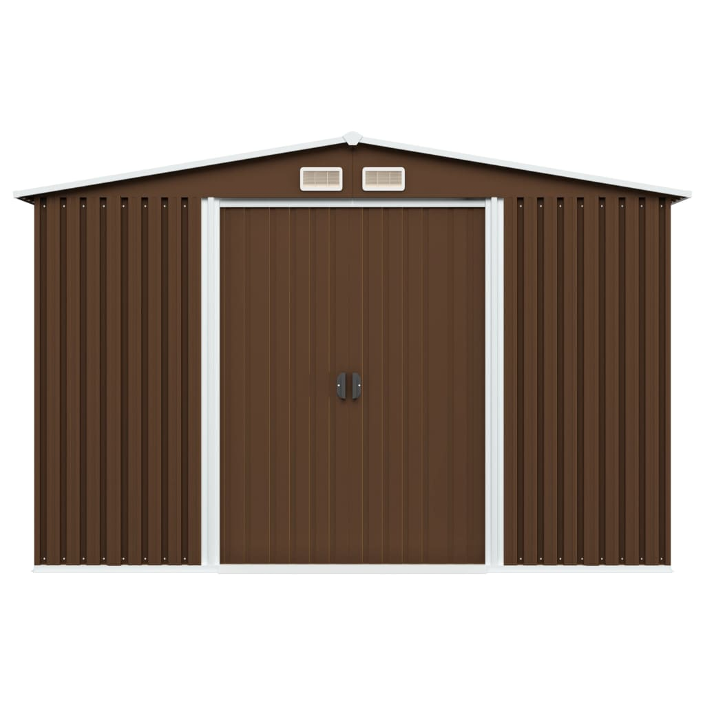 Garden Storage Shed Brown 257x205x178 cm