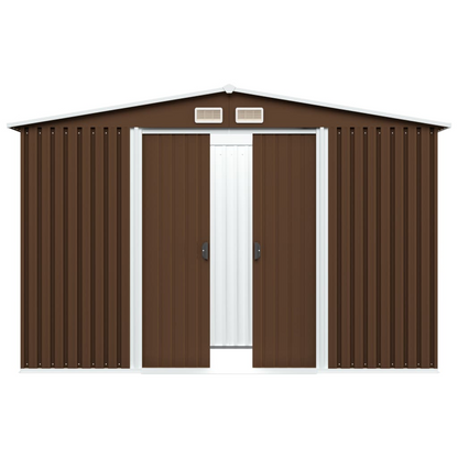 Garden Storage Shed Brown 257x205x178 cm