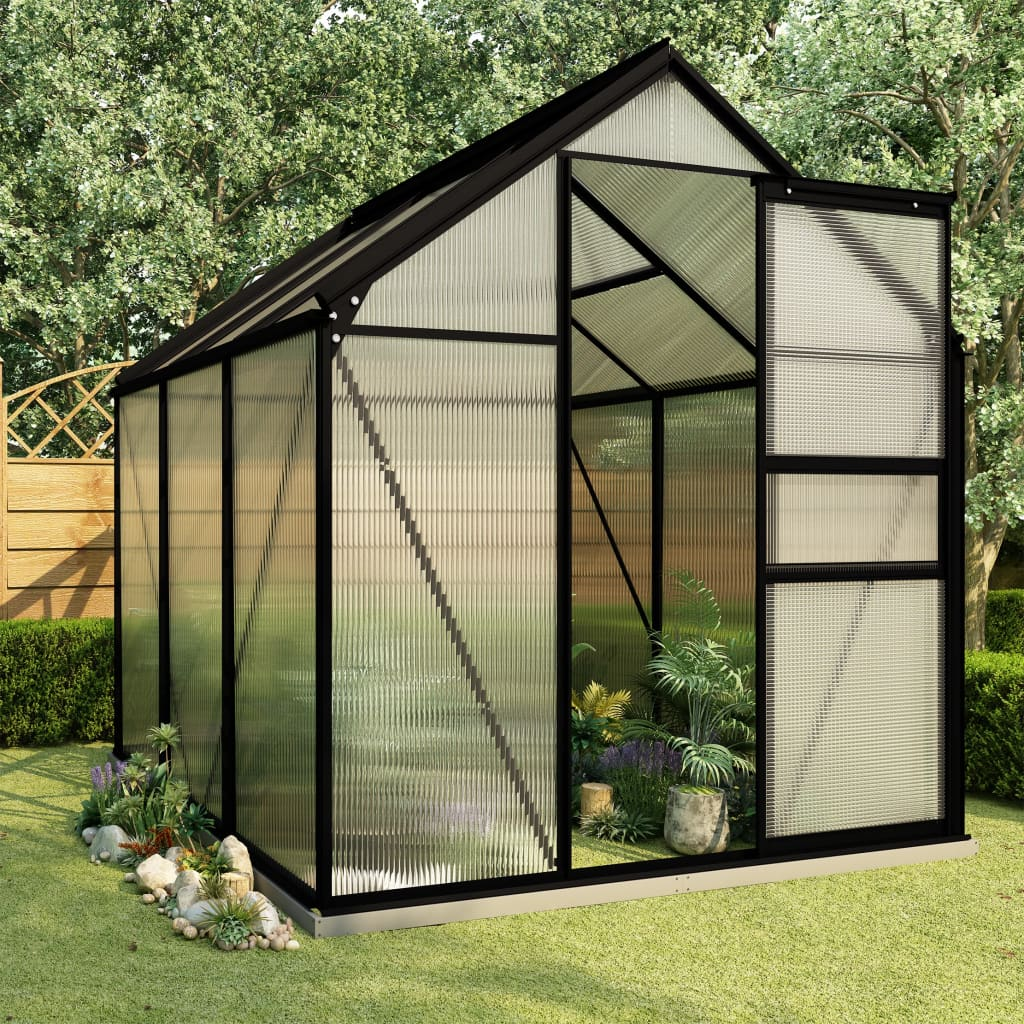 Aluminium Greenhouse with Base Frame 3.61 m²