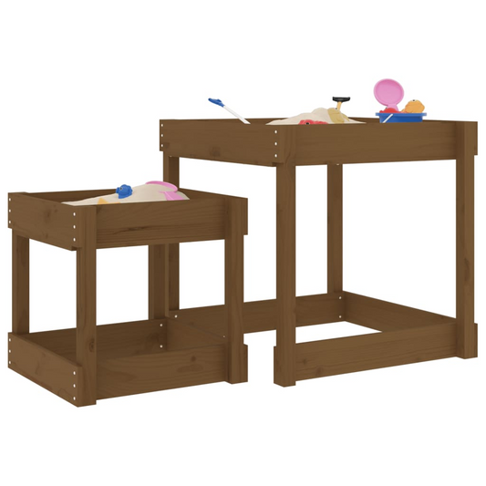 Honey Brown  Set of 2 Sand Tables