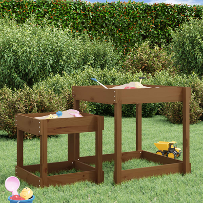 Honey Brown  Set of 2 Sand Tables