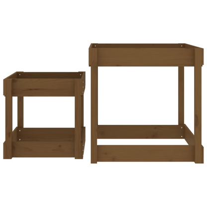 Honey Brown  Set of 2 Sand Tables