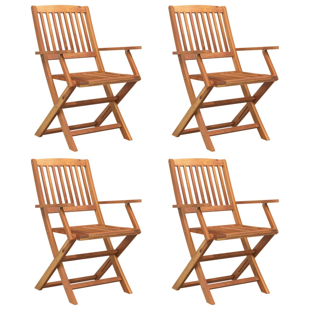 5 Piece Solid Acacia Wood Garden Dining Set