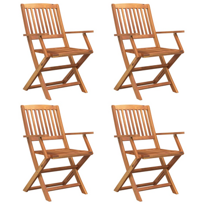 5 Piece Solid Acacia Wood Garden Dining Set