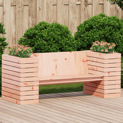  Solid Douglas Wood Planter Bench 167.5x60x65 cm