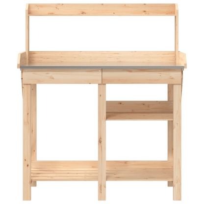 Potting Bench with Shelves