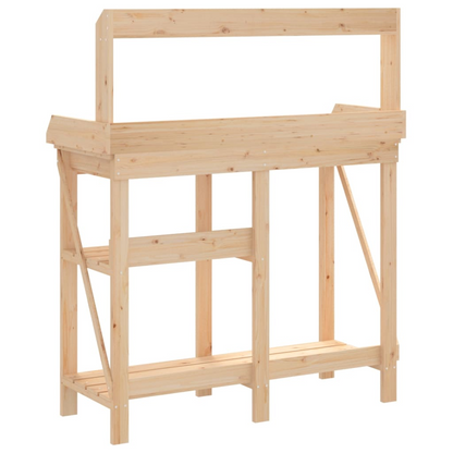 Potting Bench with Shelves