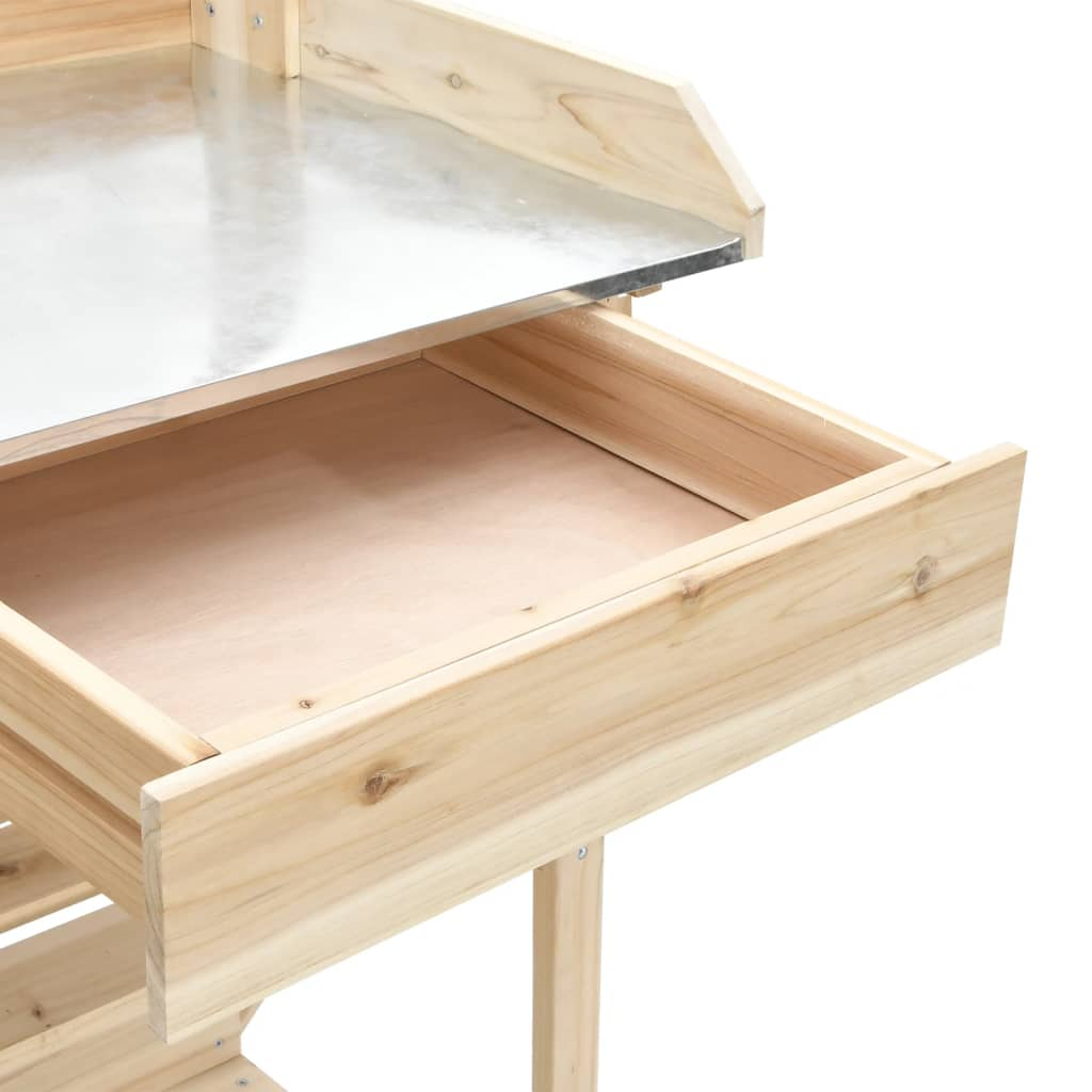 Potting Bench with Shelves