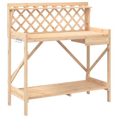 Potting Bench with Trellis