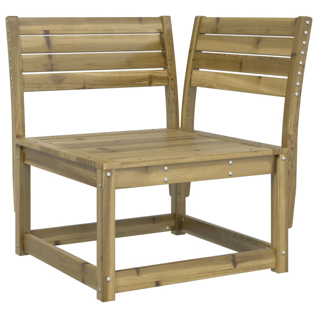  3 Piece Impregnated Pine Wood Garden Sofa Set