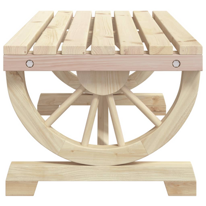  Solid Fir Wood Garden Coffee Table 90x50x40 cm