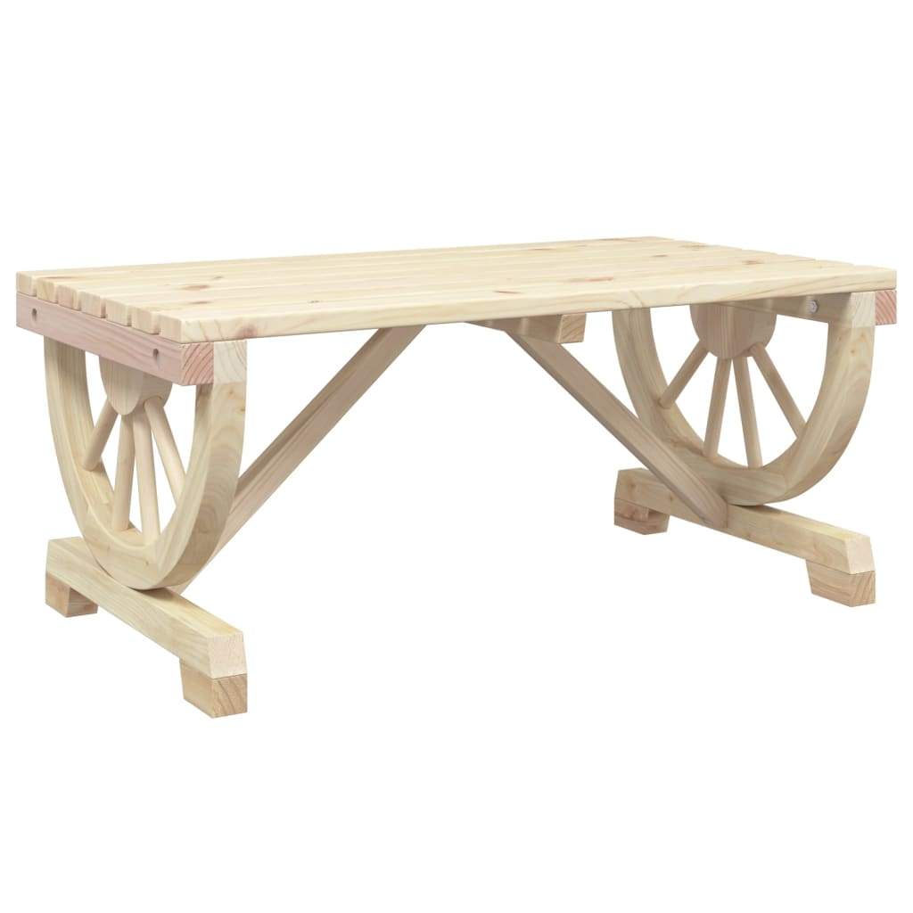  Solid Fir Wood Garden Coffee Table 90x50x40 cm