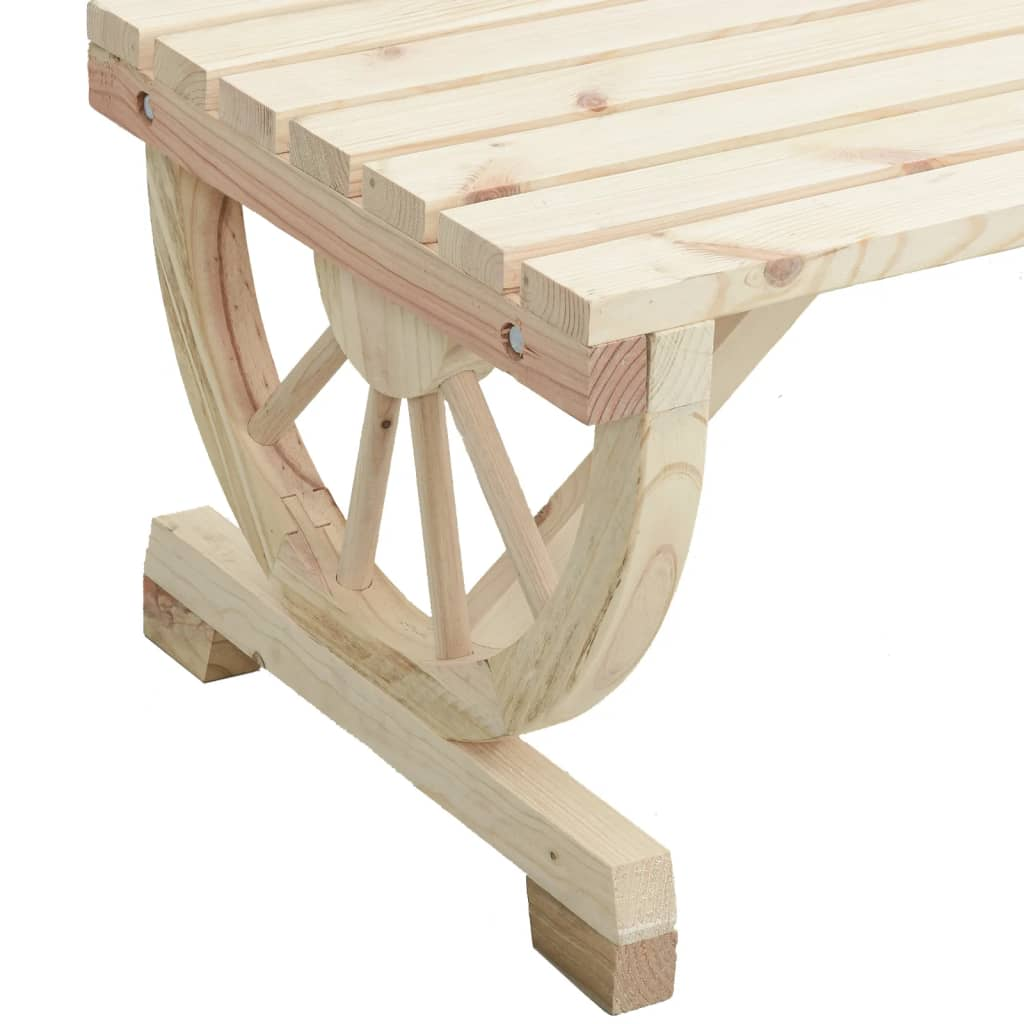  Solid Fir Wood Garden Coffee Table 90x50x40 cm