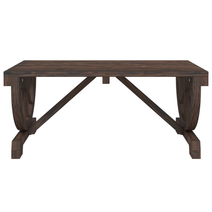  Solid Fir Wood Garden Coffee Table 90x50x40 cm