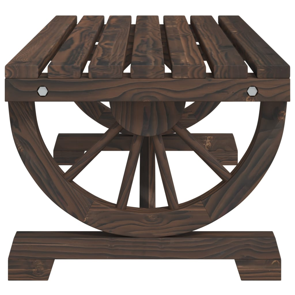  Solid Fir Wood Garden Coffee Table 90x50x40 cm