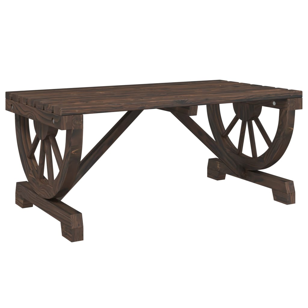  Solid Fir Wood Garden Coffee Table 90x50x40 cm