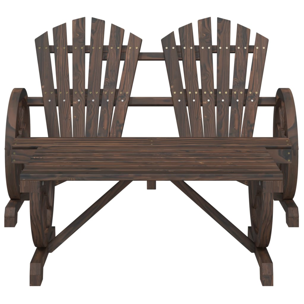 2 Piece Solid Fir Wood Garden Lounge Set