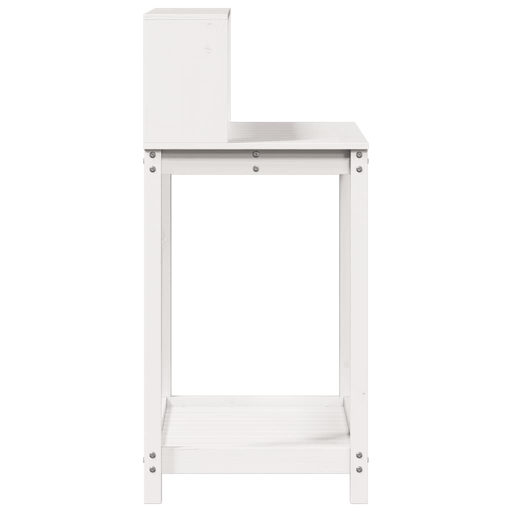  Potting Table with Shelves- White 