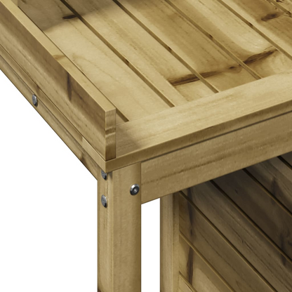  Potting Table with Shelves- Impregnated Wood Pine