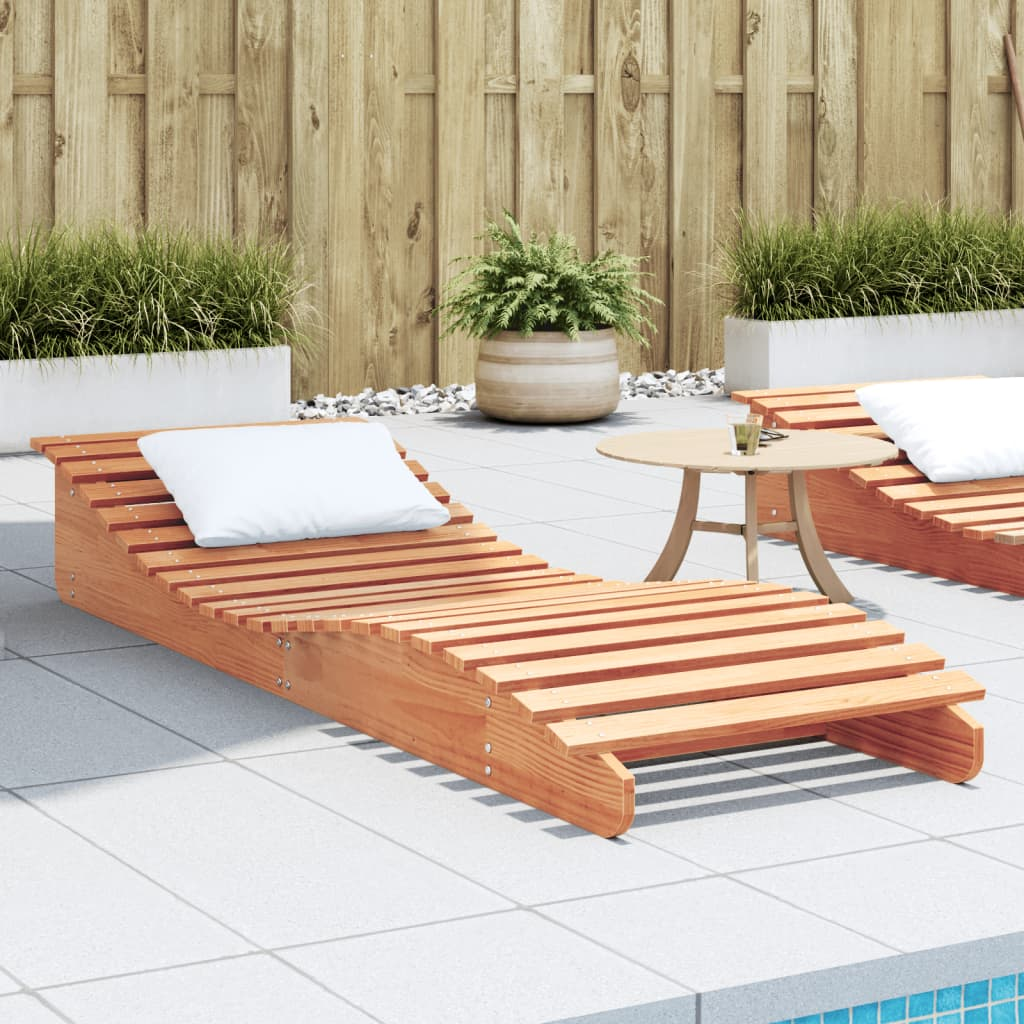 Wax Brown Sun Lounger 205x60x31.5 cm