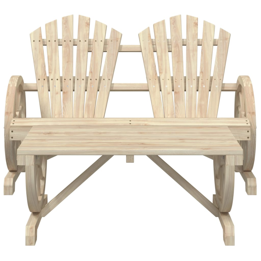  4 Piece Solid Fir Wood Garden Lounge Set