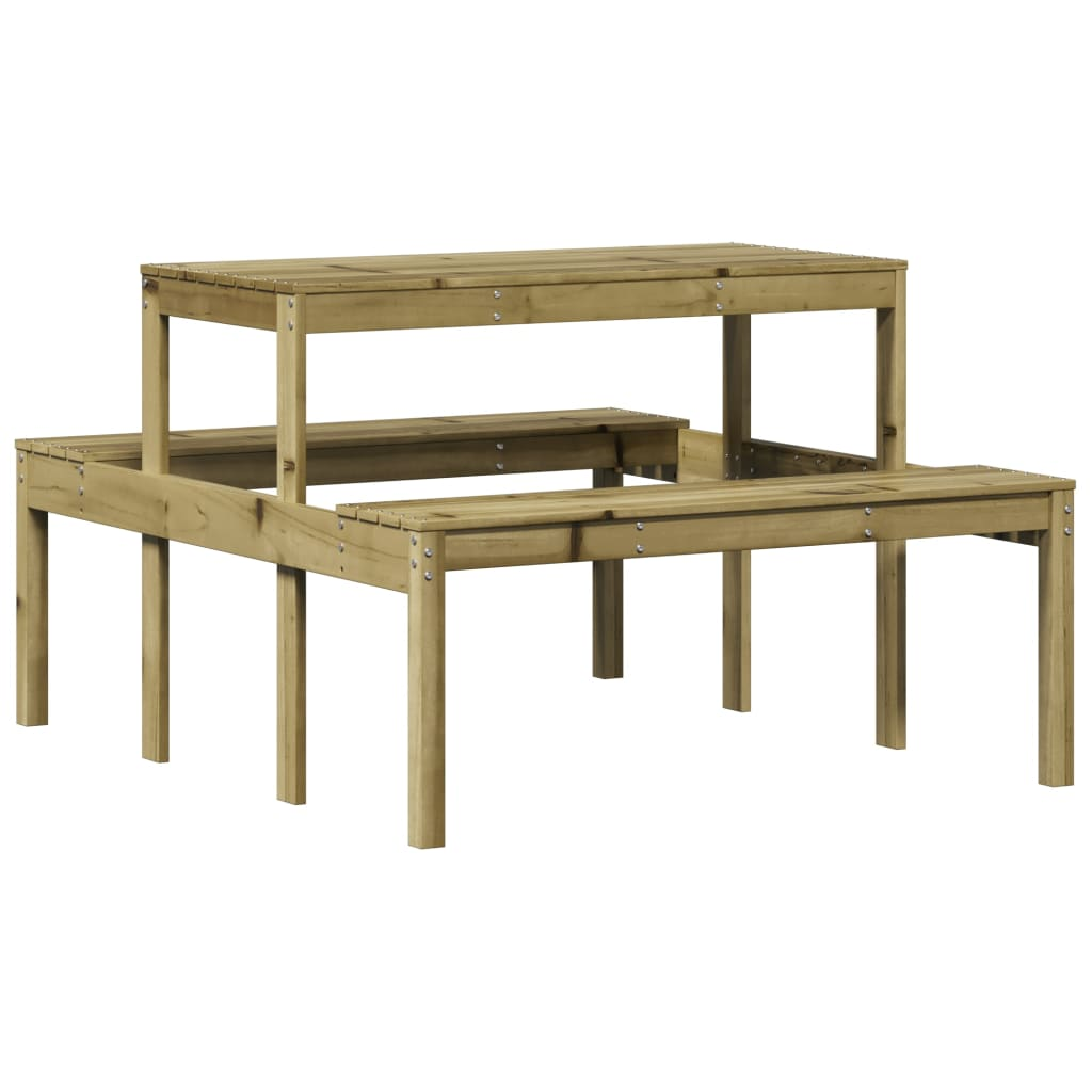 Impregnated Wood Pine Picnic Table 110x134x75 cm