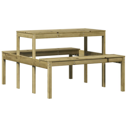 Impregnated Wood Pine Picnic Table 110x134x75 cm