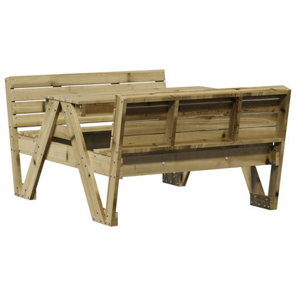  Impregnated Wood Pine Picnic Table for Kids 88x122x58 cm