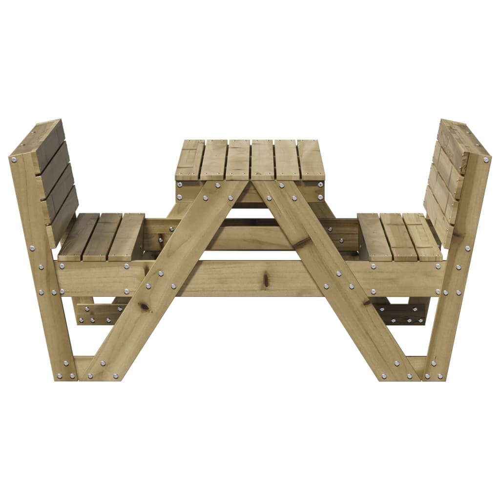  Impregnated Wood Pine Picnic Table for Kids 88x122x58 cm