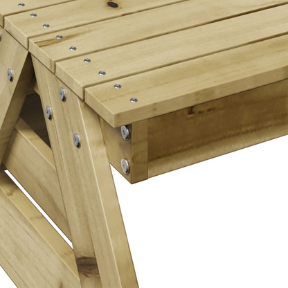  Impregnated Wood Pine Picnic Table for Kids 88x122x58 cm