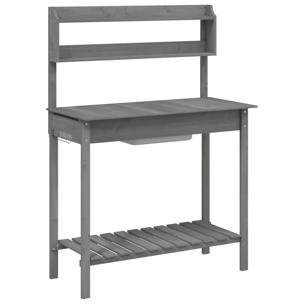 Potting Table with Sink- Grey 