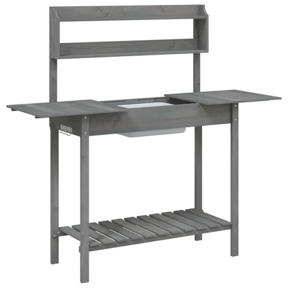 Potting Table with Sink- Grey 