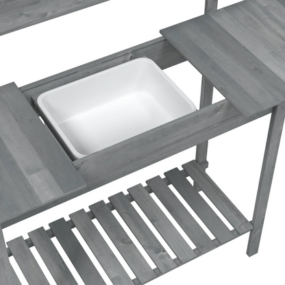 Potting Table with Sink- Grey 