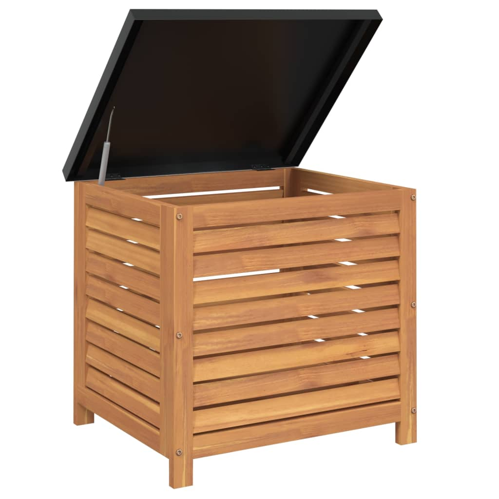 Solid Acacia Wood Garden Storage Box 60x50x55 cm